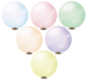 Globos Payaso 24" round soap bubble crystal balloons