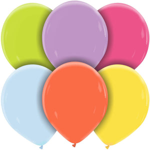 Cattex 14" round standard balloons in assorted colours