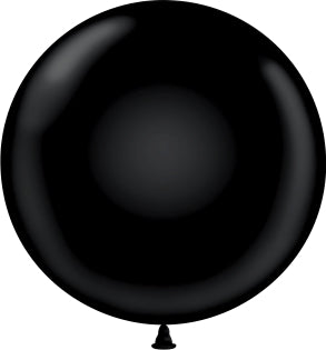 Tuftex 17 inch standard balloons in black