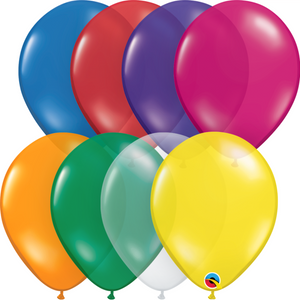 Qualatex 11" round jewel tone balloons (100 bag)