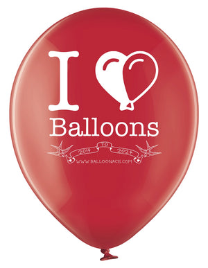 Open image in slideshow, Balloon Ace five year anniversary logo (Belbal) 14&quot; round balloons
