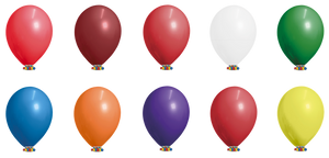 Open image in slideshow, Globos Payaso 16&quot; round crystal assorted balloons (50 bag)
