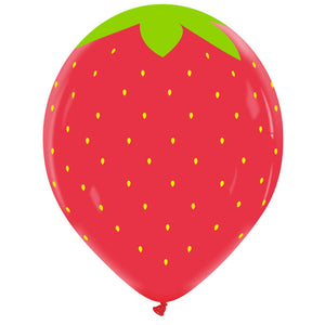 Open image in slideshow, Cattex 12&quot; round standard &#39;strawberry&#39; balloons
