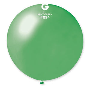 Gemar 40" round standard balloons in mint green