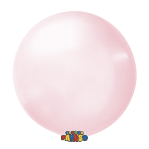 Open image in slideshow, Globos Payaso 24&quot; round soap bubble crystal balloons in coral
