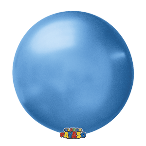 Open image in slideshow, Globos Payaso 24&quot; round crystal balloons in blue
