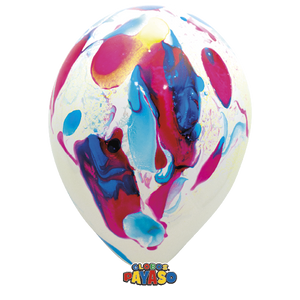 Globos Payaso 14 inch marble balloons