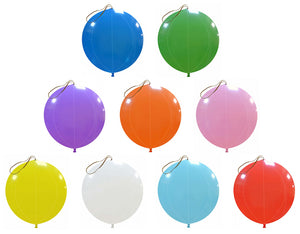 Cattex 18" round standard 'Punchball' balloons in assorted colours