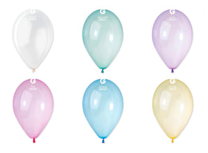 Open image in slideshow, Gemar 13&quot; round crystal balloons in Balloon Ace assortment (50 bag)
