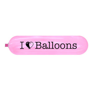 Open image in slideshow, Balloon Ace &quot;I Love Balloons&quot; logo Cattex 87&quot; banner crystal balloons
