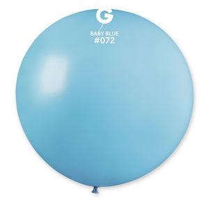 Open image in slideshow, Gemar 40&quot; round standard balloons in baby blue

