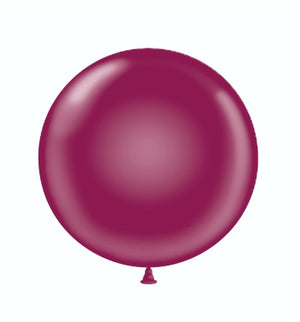 Open image in slideshow, Tuftex 17 inch crystal balloons in burgundy
