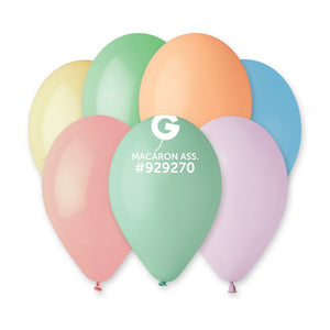 Open image in slideshow, Gemar 13&quot; round assorted balloons in macaron assortment (50 bag)
