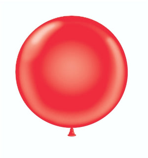 Tuftex 24 inch standard balloons in red