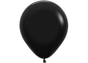 Open image in slideshow, Sempertex 18 inch standard balloons in black
